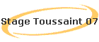 Stage Toussaint 07